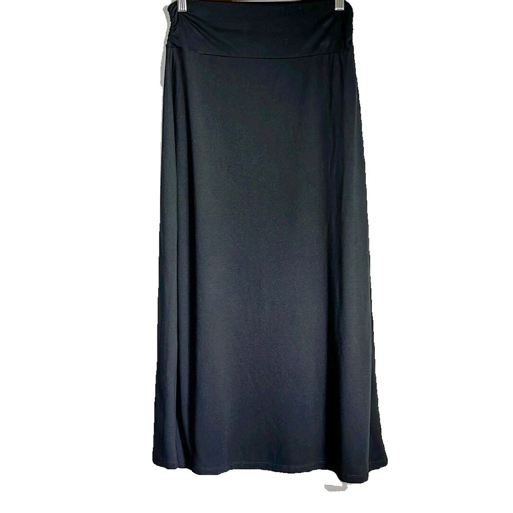 Faded Glory Black Maxi Skirt A-line Size 4-6 Small